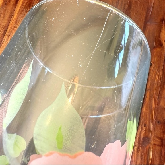 VINTAGE Franciscan Pink Flower Highball Glasses - Set of 3 - Picture 9 of 15